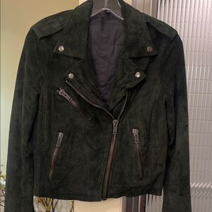 Topshop Boutique-size 6-100% Leather-moto fully lined jacket-excellent condition